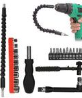 Premium 23Pcs Flexible Shaft Bit Set With Gold Plated Holder And Socket Kit For Electric Drill. carbon steel bits and sockets
