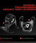 Bully Proof Set Of Two Engine Motor Mounts For Chevy Colorado GMC Canyon Hummer H3t showing front left and right mounts.