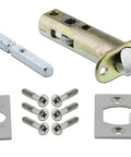 Meadows Plate With Keyhole Homestead Knob Passage Door Set Two And Three Eighths Inch Backset Satin Nickel Finish Old School Vintage Style Latch Kit