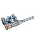 Close-up of Outboard Kicker Motor Steering Kit With Steering Wheel Linkage, 24 Inch Zinc Plated Rod, Quick Disconnect Assemblies