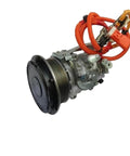 Heavy Duty Electric Hybrid Air Conditioning Compressor Direct Fit Swap For Toyota Alphard 2 4 featuring metal housing and orange wires.