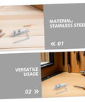 Heavy Duty Stainless Steel Broken Thread Extractor Kit For Faucet Screws And Pipes That Saves Your Skin From Rattling Leaks With Triangular Valve Remover Tools Inside The Box, stainless steel tool