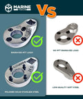 32mm Marine Pin Wrench For Outboard Trim Tilt Systems With 4 Pin Engaged Caps Design Fits Trim Tilt Units Replacement Tool AMT0006 Heavy Duty Boat Maintenance Gear For Quick Easy Marine Repairs, stainless steel
