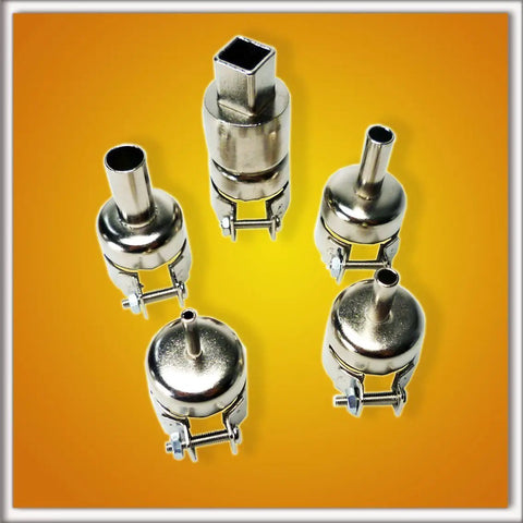 Nozzles for 4 In 1 Digital Hot Air Rework And Soldering Station With 70W Soldering Iron, Vacuum Pickup And Smoke Absorber