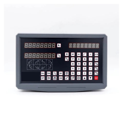 Front view of digital display for Grating Ruler For Lathe Milling Drill EDM And CNC Machines 2 Axis Digital Readout And Linear Scale Sensor