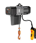 1 Ton Electric Chain Hoist Heavy Duty H4 Dual Voltage 208 To 480 Volt 3 Phase 13 Ft Lift G100 Nickel Chain IP55 ASME B30.16