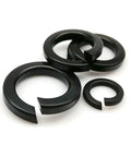 1000 Pcs Mixed M1.6 M2 M2.5 M3 M3.5 M4 M5 M6 M8 Black Stainless Steel Split Lock Washers With Elastic Gasket Kit In Box GB93 A2 304 Stainless Steel Heavy Duty Fastener Set, black split lock washers