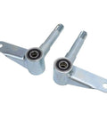 Heavy Duty 15mm Front Wheel Steering Knuckle Spindle For Go Kart ATV Quad With M15 Thread, steel alloy, 1 pair