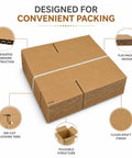 12 By 8 By 10 Inches Corrugated Cardboard Shipping Boxes 30 Pack for Packing Mailing Storage and Moving Needs Home and Business Use