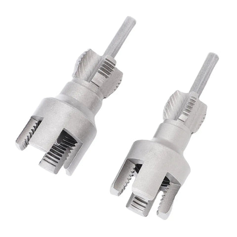 Heavy Duty Double Function Pipe Thread Cutting Tool Kit For Internal And External Threading With 40Cr Alloy Steel Dies, two dies visible.