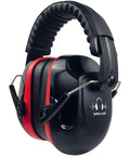 All Day Quiet Earmuffs For Sleep Outdoor Work Shooting And Industrial Use With SNR 33 dB And NRR 26 dB Comfortable POM Headband PVC Leather Band Black