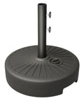 Heavy Duty Water Filled Umbrella Base Stand, 81.5 Lb Max Capacity, Dual Knob Locking System, weather-resistant HDPE, steel core