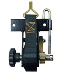 Beefy Ratchet Tie Downs For Square Tube Ladder Racks With Double J Hooks Set Of 2 500 Lb Working Load Limit Black