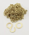 Premium Regula Cuckoo Clock Chain For 1 Day 25 35 70 Movements With 6 Foot Length 61 Links Per Foot 0.90 Mm Wire Bright Brass Finish kit