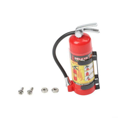 Fresh Red Plastic Fire Extinguisher Drop For 1 10 Rc Rock Crawler Builds Featuring Legit Simulation Look And Durable Lightweight Fitment For Serious Off Trail Crawling Sessions with nuts and screws.