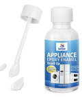 White Appliance Touch Up Paint Pen Enamel High Gloss Acrylic Scratch Repair For Refrigerators Metal Porcelain And Enamel Surfaces