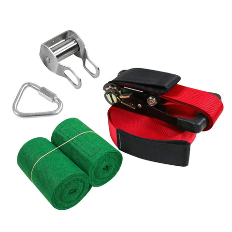 Backyard Zip Line Kit With Tree Protector Pulley Outdoor Playset For Kids Teens And Families Kid Friendly Easy To Install
