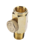 Premium 3400Rpm Air Body Saw File For Metal And Plastic Deburring With NonSlip Grip Plus Safety Actuator showing a brass valve with knob.