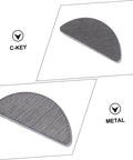 80 Piece Semicircle Woodruff Key Set with 8 Size Pack, heavy duty metal fastener for pulleys and drive shafts, close-up view