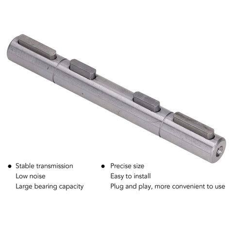 Dual Output Worm Reducer Shaft 18mm Diameter 164mm Length Heavy Duty Bearing Capacity Low Noise High Hardness Premium Alloy Steel
