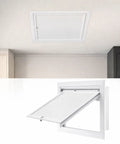 Galvanized Steel Attic Access Panel With Smooth Flush Door For Drywall Ceilings And Walls Sweet Fit Plumbing Service Cover Plate 22 By 36 Inches installation view.