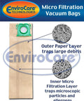 Replacement Micro Filtration Vacuum Bags Pack Of 10 For Windsor Versamatic Sensor Javelin 14 18 detailed layers and logo