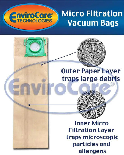 Replacement Micro Filtration Vacuum Bags Pack Of 10 For Windsor Versamatic Sensor Javelin 14 18 detailed layers and logo