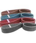 2 Inch By 72 Inch Surface Conditioning Kit With Coarse, Medium, Very Fine And Ultra Fine Nonwoven Belts, color detail variety.