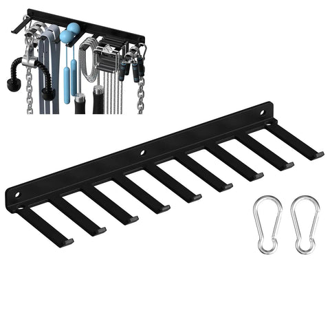 Dope Home Gym Storage Rack Wall Mount Kit With Cable Attachments And Lifting Belts Space Saving Wall Organizer