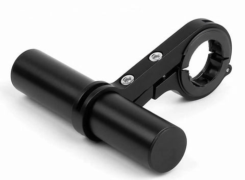 Carbon Fiber Bike Handlebar Extender With Double Clamp Mount For Lights GPS Phone Holder Headlight Accessory Bar Extension 10cm