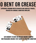 Magnetic bumper sticker set, two white decals with critter drawings and CR text, 7.5x3.75 in packaged in brown mailer.