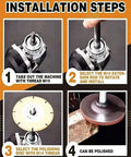 Installation steps for Three Piece Angle Grinder Extension Shaft Set With M10 Thread Holes 60mm Length Beef Up Your Grinder Setup