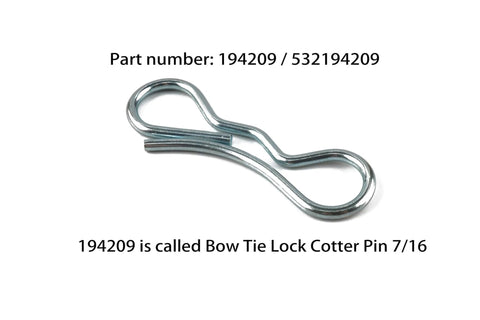 Bow Tie Lock Cotter Pin Set For Lawn Mowers 5 Sixteenths Inch And 7 Sixteenths Inch Includes 20 Pins Replacement Parts Fits Sears Craftsman Husqvarna Lawn Mowers Easy Install DIY Friendly Durable Steel Construction For Decks And Maintenance.