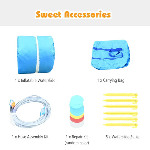 Accessories for Inflatable Water Slide With Splash Pool, Arch, Climbing Wall And Two Water Cannons, Giant Backyard Water Park For Kids