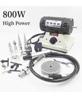 Badass 800W Polishing Machine Bench Grinder Rig with Stepless Speed Control, accessories and flexible shaft handle displayed.