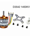 Outrunner Brushless Motor D3542 1000KV 1250KV 1450KV For 2 4S RC Multicopter And Fixed Wing Aircraft With 5mm Shaft And Banana Plug Adapters Included
