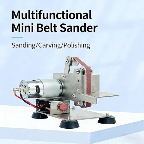 Get This Mini Belt Sander For Quick Polish And Grind Tasks. Compact design with powerful motor for polishing and sanding.