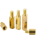 Three Hundred Piece M3 Male And Female Hex Brass Standoff Spacer Kit For Electronics Projects DIY Friendly Makers Pack Durable Hexagon Spacers For Secure Mounting And Stable Stacking Wide Assortment Pack, M3 brass spacers
