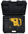 Heavy Duty SDS Max Corded Rotary Hammer Packing 10.5 Amp Motor And 7.1 Joules Badass Impact Energy For Fast Concrete Chiseling And Masonry Drilling in a black carrying case.