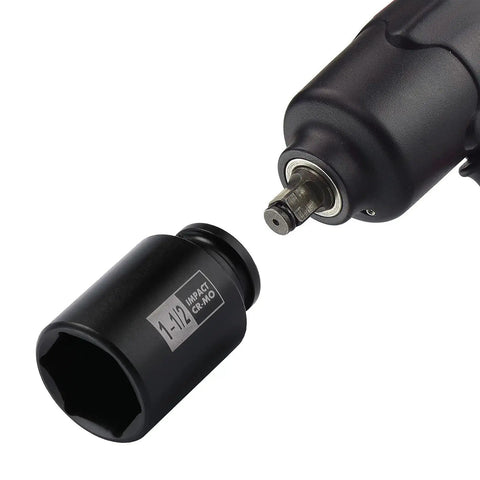 Close-up of a 1-1/2 inch socket from the 7-Piece 1/2 Inch Drive Deep Impact Socket Set SAE Range 1-3/8 Inch Through 1-3/4 Inch