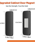 Dimensions of Discreet Magnetic Cabinet Locks Set Of 6 For Easy Kidproofing Ultra Slim Latches That Hide Behind Doors