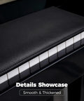 Beefed Up 1.8mm Faux Leather Keyboard Cover For 88 Keys Piano Waterproof Dustproof Pet Hair Resistant Protector