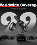 MX Sensor TPMS Sensor Set Of 20 Programmable OE Level 315MHz And 433MHz Press In 2 In 1 For Tire Pressure Monitoring System With Wireless Programming Compatibility TS508 TS608 on black background