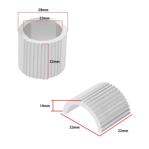 4 Pack Aluminum Alloy Bicycle Handlebar Spacers For 28mm To 22mm Conversion Washers Fits 22mm Diameter Bars No Fuss Easy To Install On Street Mountain Or Motorcycle Handlebars Silver Finish