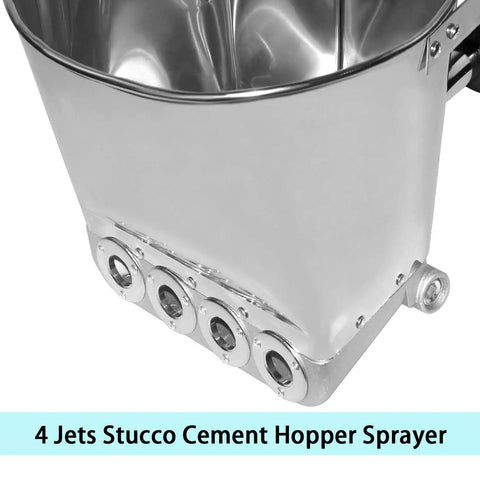 Tough As Nails Stucco And Mortar Sprayer Built For Smooth Wall Texture Applications With Large Stainless Steel Hopper.