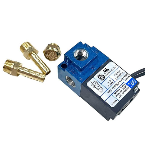 3 Port Boost Control Solenoid Valve Replacement For MAC 35A-AAA-DDBA-1BA with brass fittings and BSPP ports