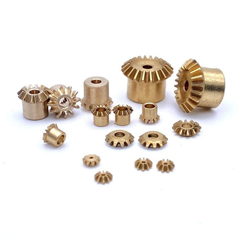 0.4 Module Bevel Gear Set 0.4M 10T 20T 90 Degree Miter Gear For 1 To 2 Transmission In Micro DIY Model Car Build And Boost Includes 2mm Bore Pinions