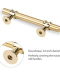 Gold Cabinet Handles 10 Pack Brushed Brass Pulls for Kitchen Cabinets and Dresser Drawers Champagne Gold Pull Hardware