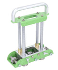 Two Station Sheet Metal Bender For Manual Bending Of Steel Aluminum And Copper From 0 To 90 Degrees, green aluminum handle