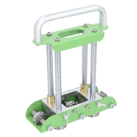 Two Station Sheet Metal Bender For Manual Bending Of Steel Aluminum And Copper From 0 To 90 Degrees, green aluminum handle